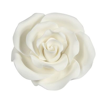 Sugarsoft Rose White  50mm Pack of 2  #21306