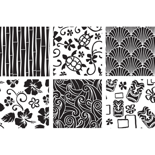 * Hawaiian Texture Sheet Set (6 sheets) #43-4717