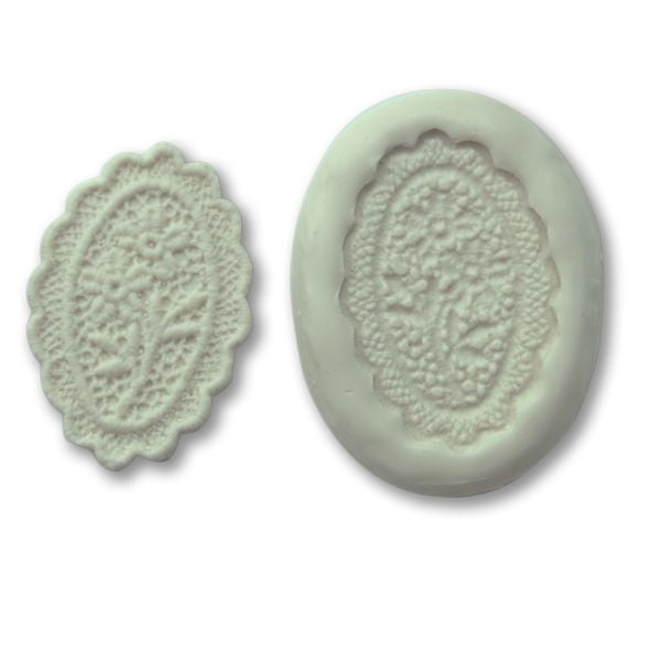 Embroidery Lace Maker Mould - Lace Scalloped Ovel