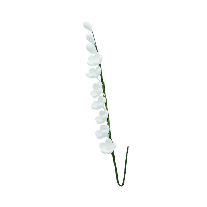White Lily Of The Valley Flower Spray-100mm -50472