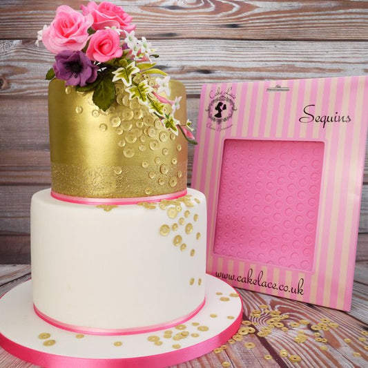 * Claire Bowman Sequins Cake Lace Mat