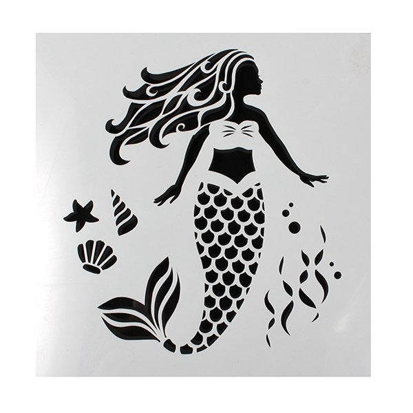 Mermaid Stencil 68010