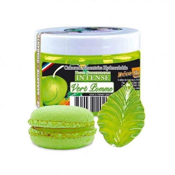 Intense Food Colour-Deco Relief H/C Food Colour  -Apple Green -50g  INT71