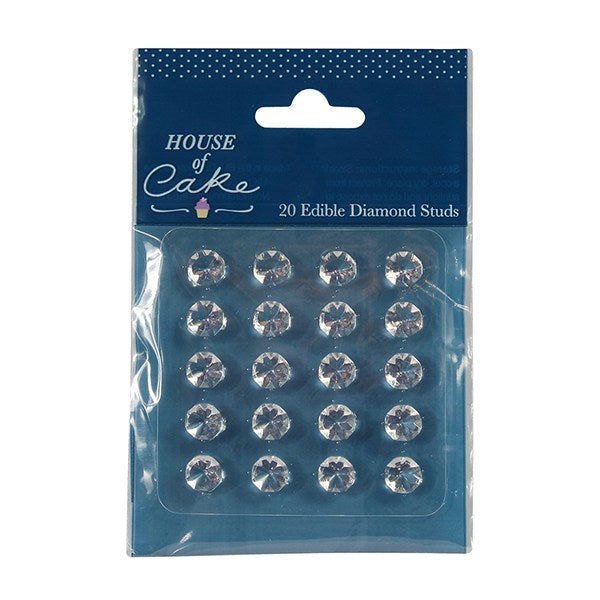 Diamond Jelly Gems Clear - Pack of 20