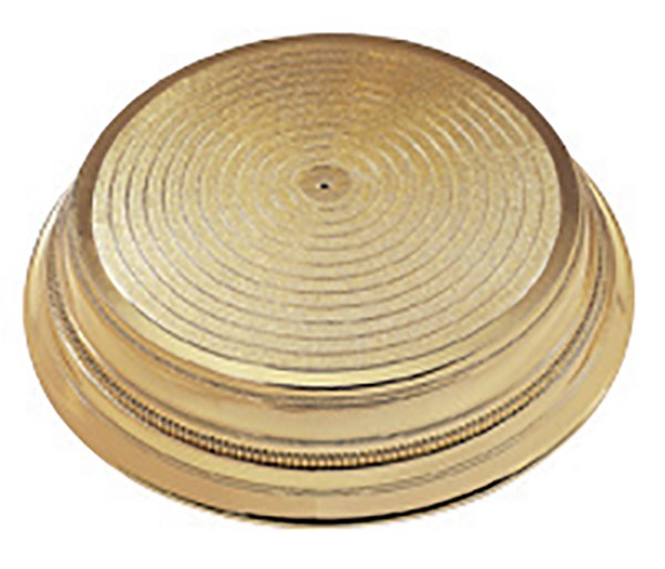 NAPIER Round Plastic Cake Stand - Gold 14"