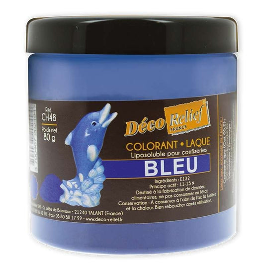 DECO RELIEF COLOUR  Special Chocolate Food Colour -Blue 100g # CH48