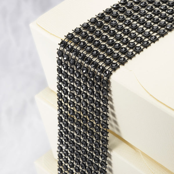 Diamanté Effect 8 Rows Band