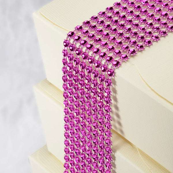 Diamanté Effect 8 Rows Band