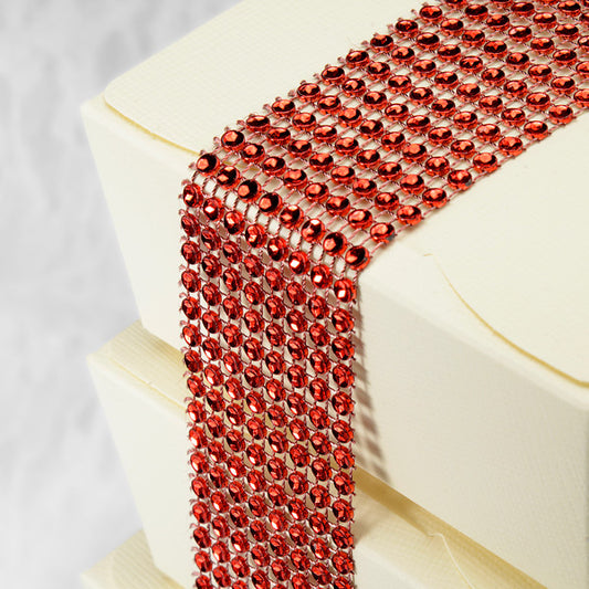 Diamanté Effect 8 Rows Band