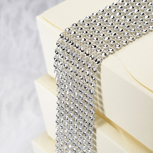 Diamanté Effect 8 Rows Band