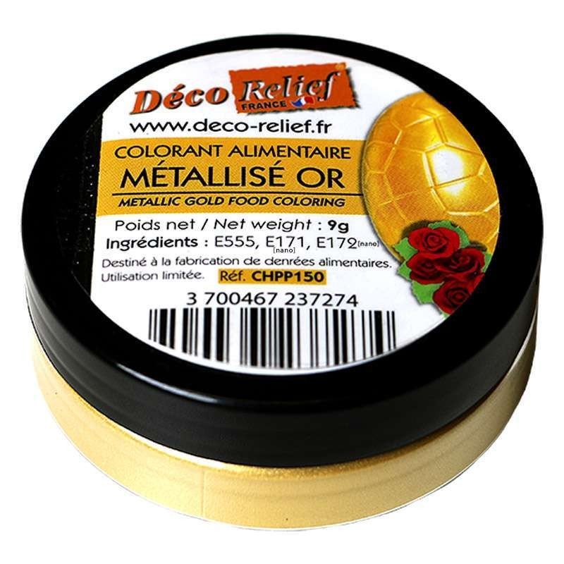 Deco Relief METALLIC FOOD COLORING - GOLD - 9GR