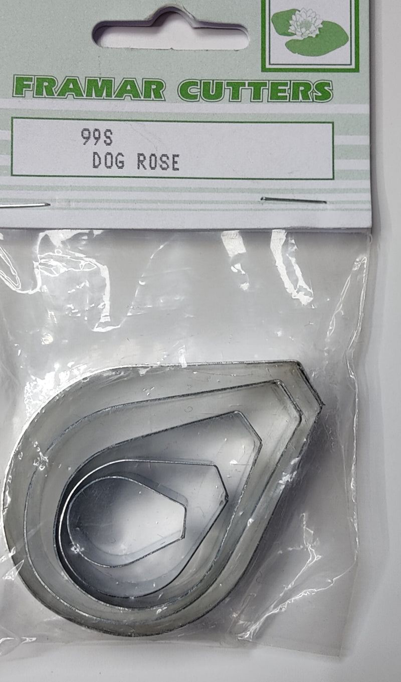 Dog Rose Petal Cutters - Metal  Small Set of 5   FC 99S