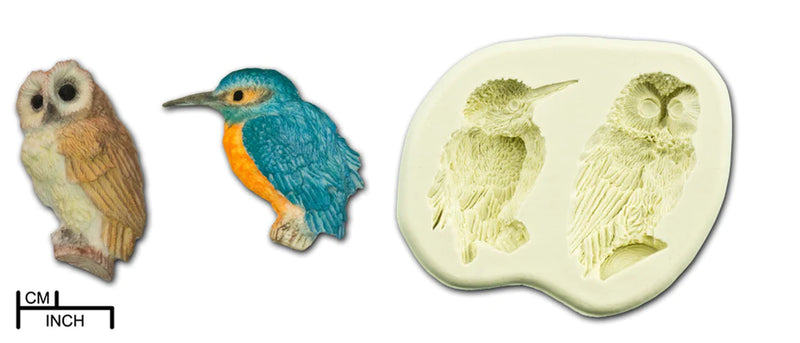 Kingfisher and Owl, medium - DPM Moulds