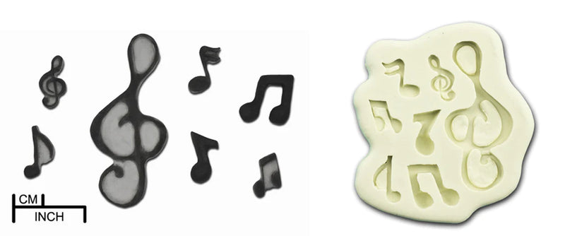 Musical Notes Silicone Mould