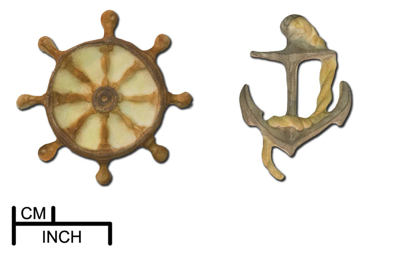 Nautical Anchor and ship wheel DPM Mould