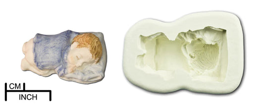 Sleepy baby mould large  DPM
