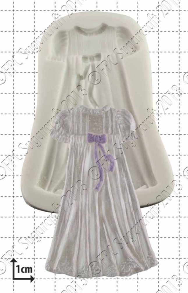 Christening Gown Silicone Mould By FPC