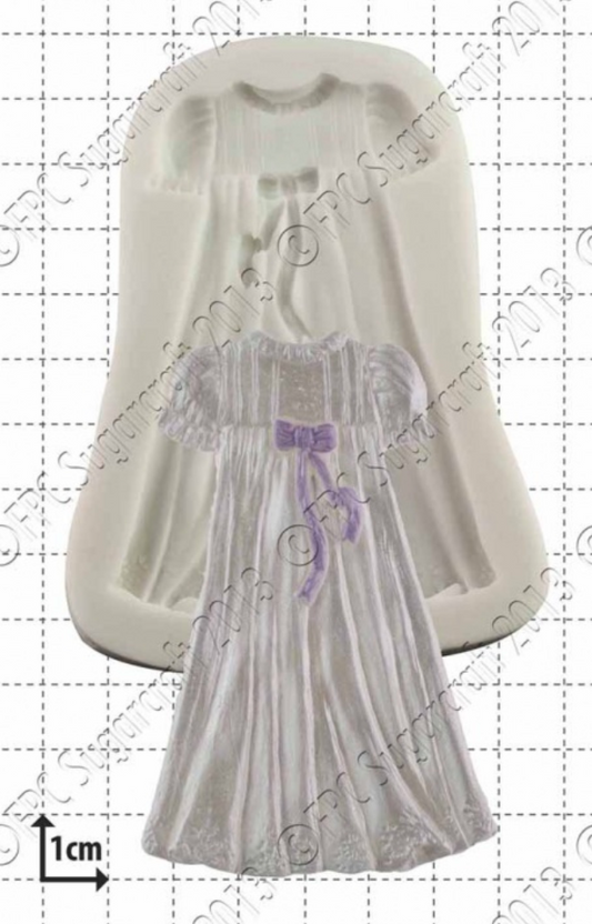 Christening Gown Silicone Mould By FPC