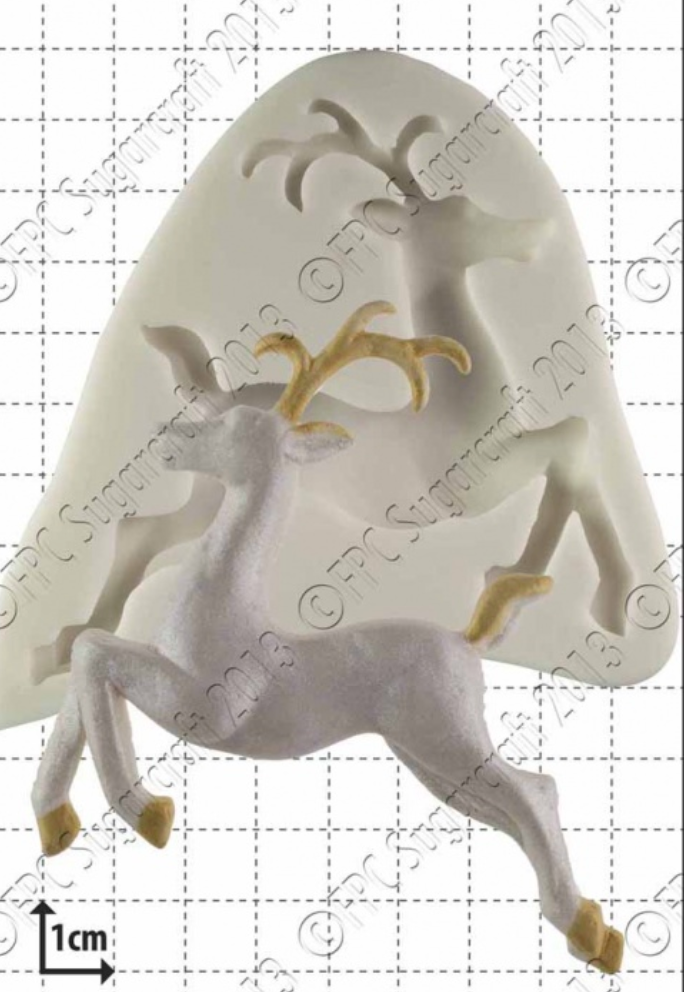 Leaping Deer.  Silicone Mould By FPC