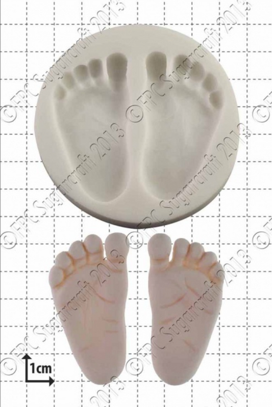 Baby feet No 1 -Silicon mould #C022