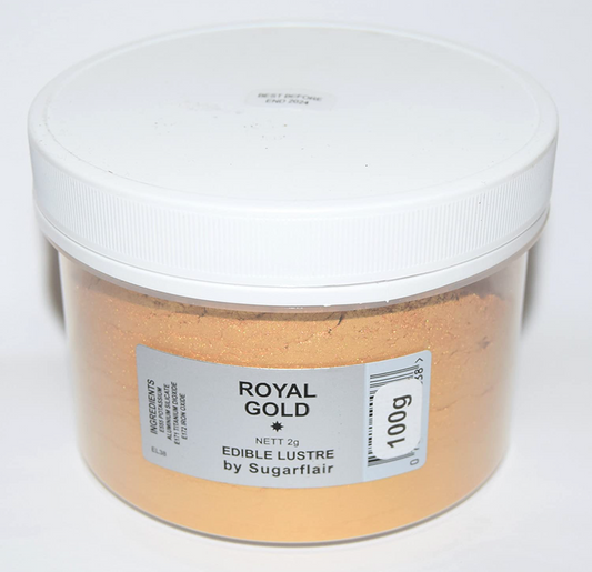 Sugarflair Lustre  Dusting -Royal Gold-100g Value pack