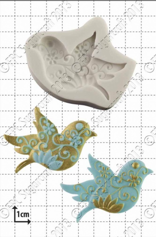 Floral Bird  Silicone Mould By FPC