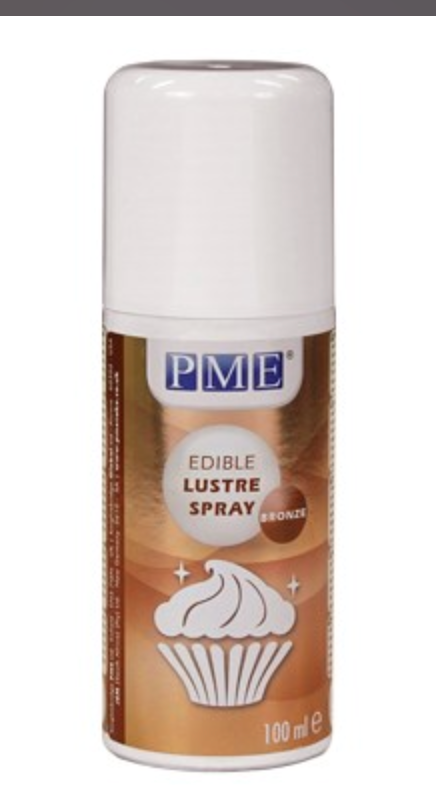 PME Edible Lustre spray (Aerosol)  BRONZE  100ml (Please see the shipping note)