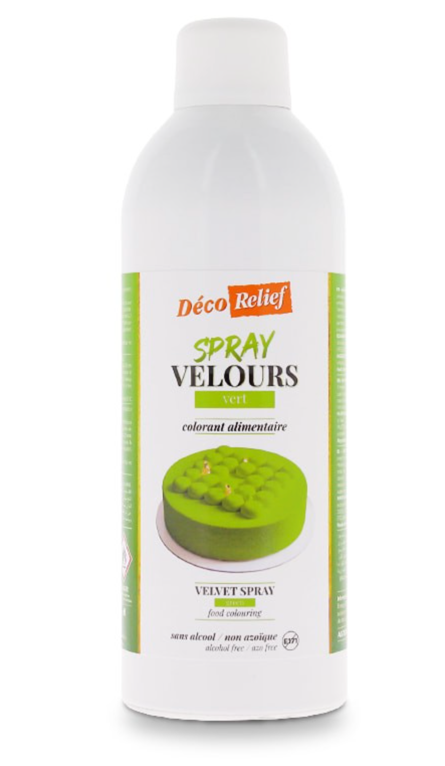 Deco Relief VELVET SPRAY GREEN  400ml - COCOA BUTTER  D40VE