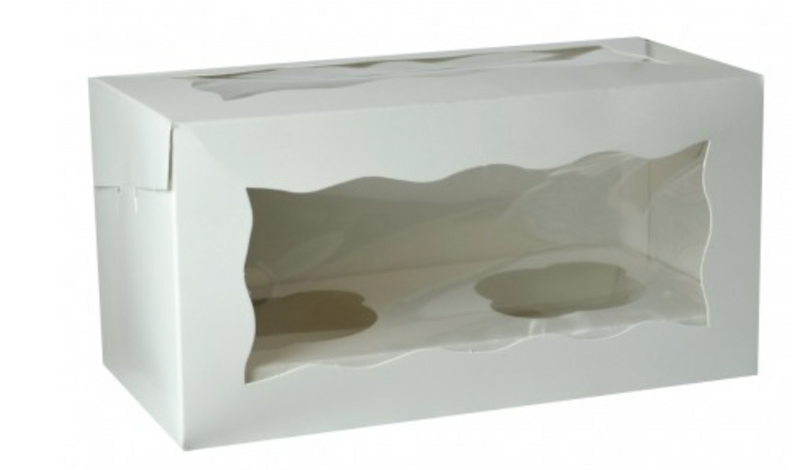 CUPCAKE  BOX  WITH INSERT-3" DEEP-CHOOSE A SIZE