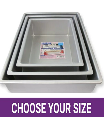 OBLONG/RECTANGULAR  CAKE BAKING TIN-PME --CHOOSE A SIZE