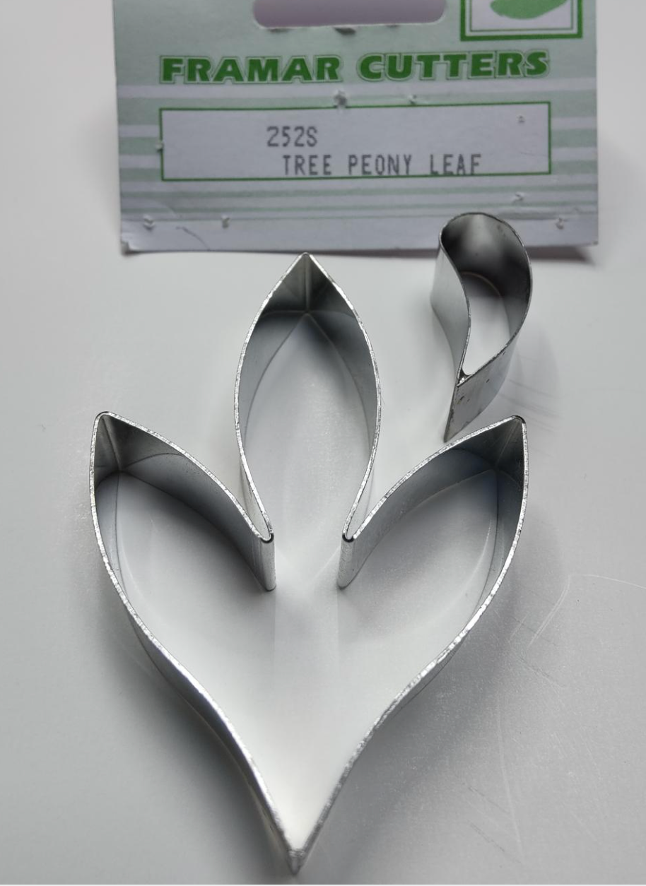 Peony Tree leaf Framar Metal Cutters set of 2 - 252s