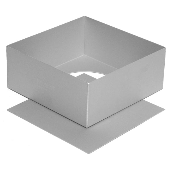Silverwood 8X3 INCH SQUARE CAKE TIN WITH LOOSE BASE