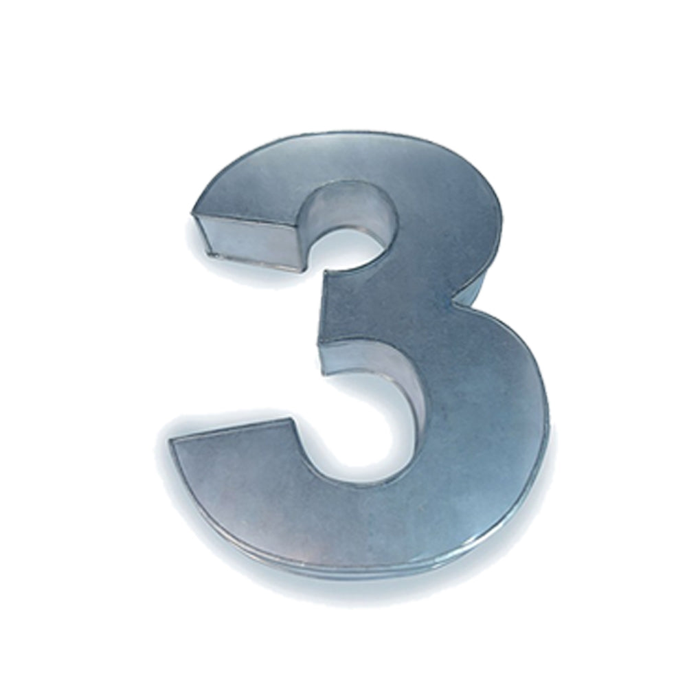 Number Baking tin SMALL-10 inch tall- No 3