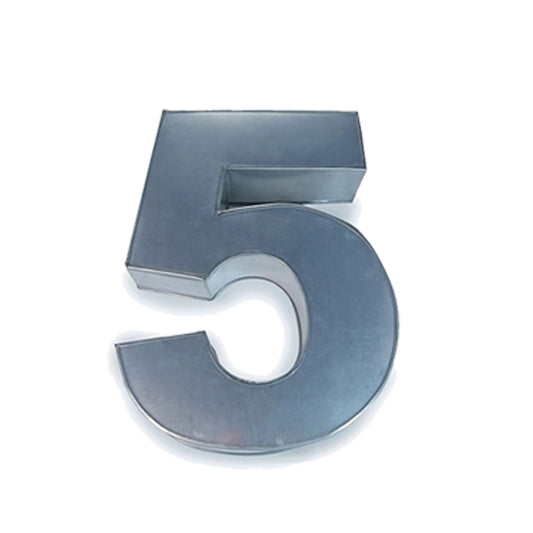 Number Baking tin SMALL-10 inch tall- No 5