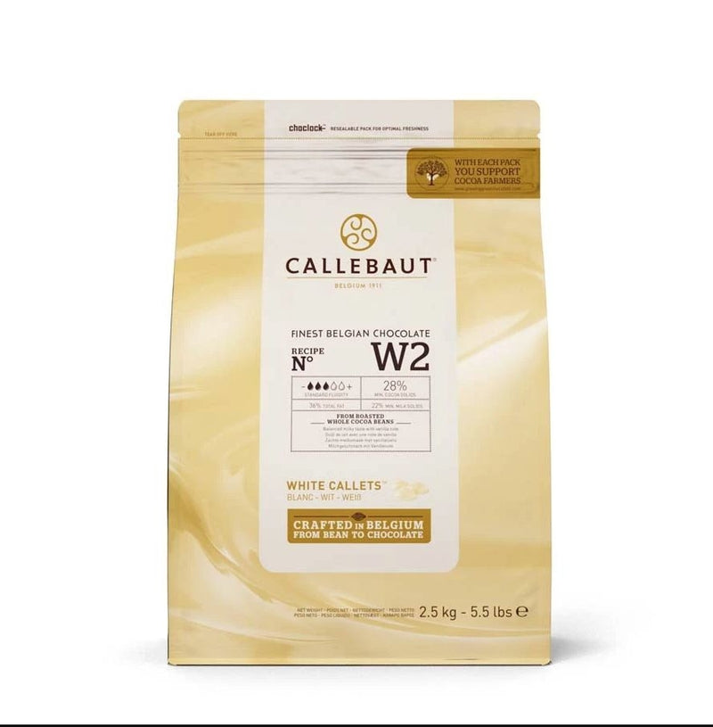 Callebaut White Chocolate Real Easymelt -2.5kg