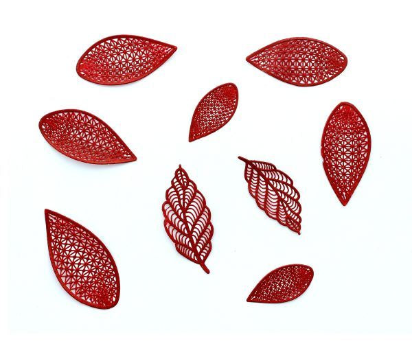 Fantasy Flower Petals And Leaves Cake Lace Mat