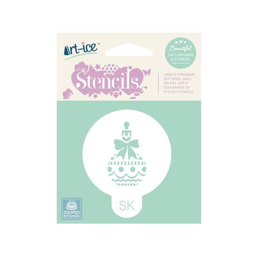 SK Stencil Round Christmas Bauble CC05B001-01