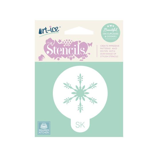 SK Stencil Round Frosty Snowflake CC05B004-01