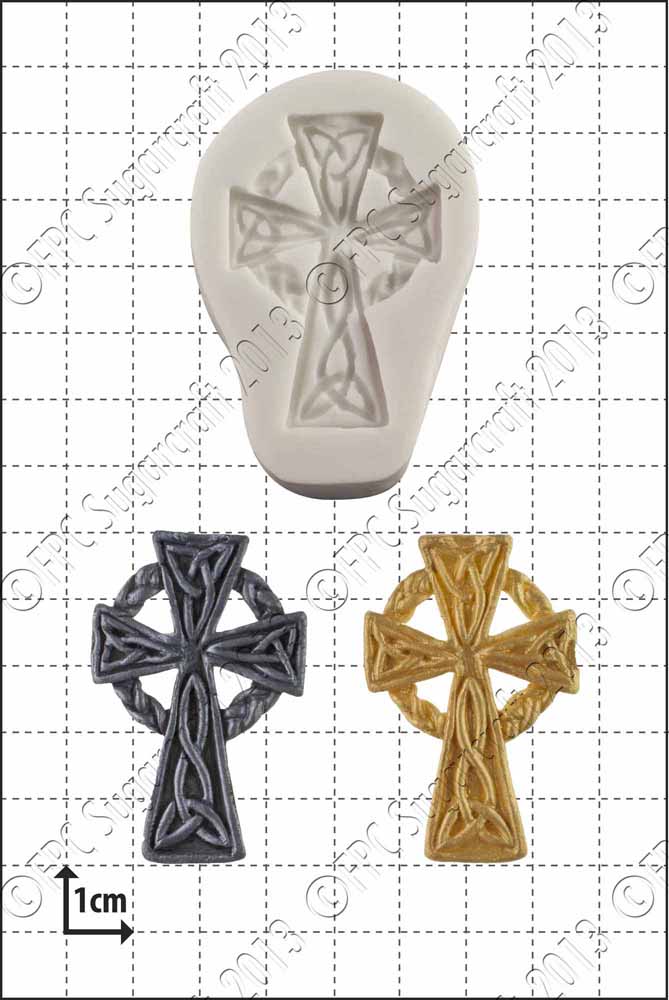 'Celtic cross' Silicone Mould by FPC