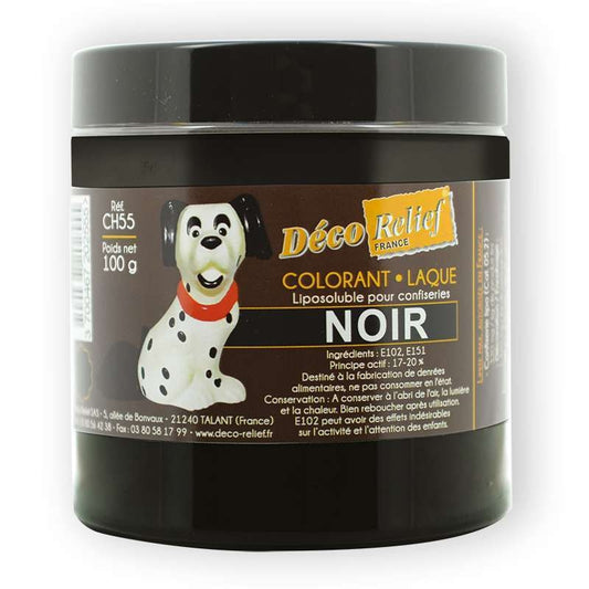 DECO RELIEF COLOUR  Special Chocolate Food Colour -Black 100g   CH55