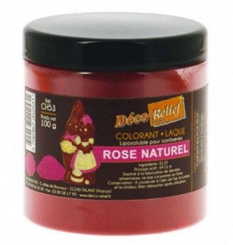 COLORANT ALIMENTAIRE LIPOSOLUBLE ROSE  100G- CH53 --ROSE NATURAL