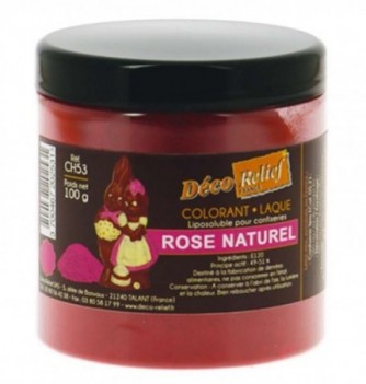 COLORANT ALIMENTAIRE LIPOSOLUBLE ROSE  100G- CH53