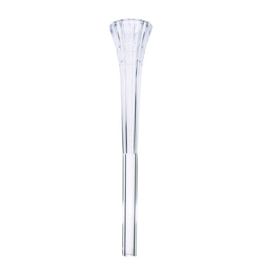 SPIKED CLEAR CAKE PILLARS: 9"-- 4/pk