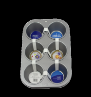 Non Stick 6 Cup large Muffin Pan #CSB109