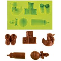 Baby Nursery items silicone mould - Deco-Relief