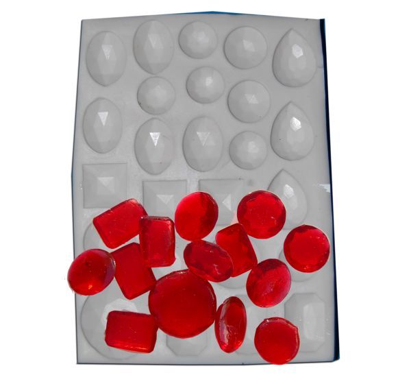 Large diamond jewel silicone mould -Deco-Relief