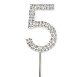 Diamante Numbers on a stem 0-9