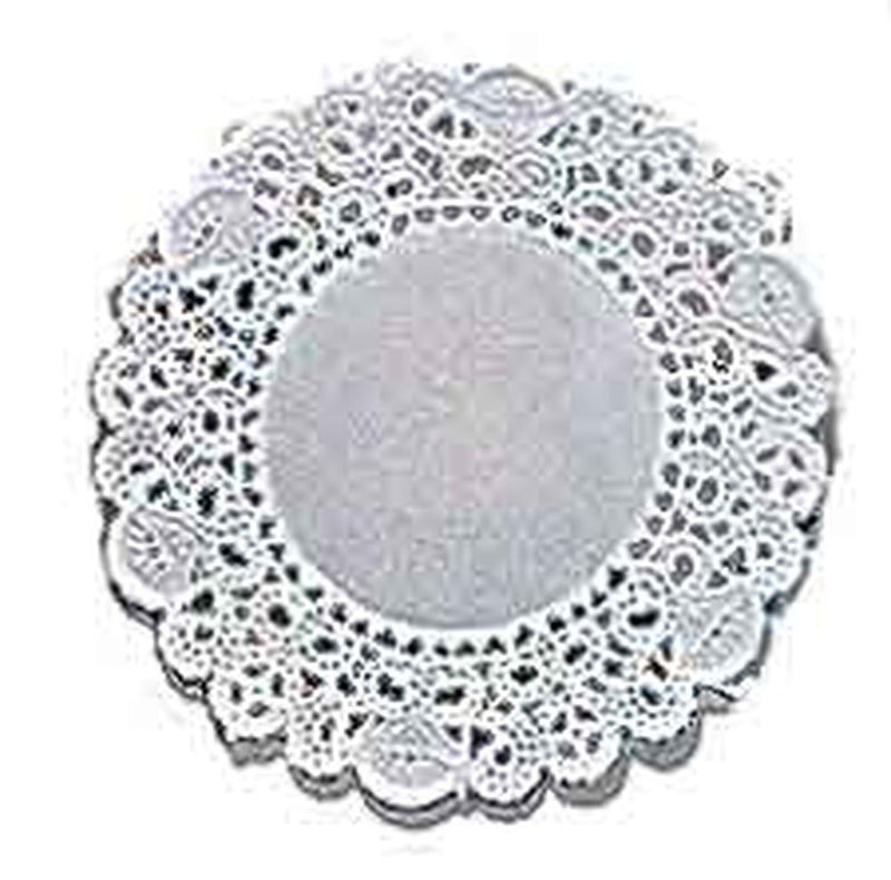 Doilies Round - Grease Proof -White 4 IN