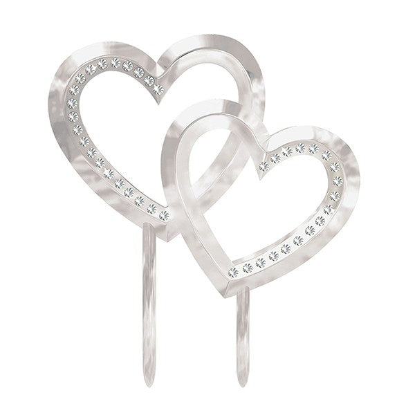 Double Heart Cake Pic - 111 x 127mm 0640512