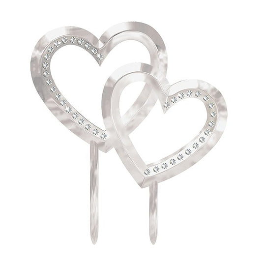 Double Heart Cake Pic - 111 x 127mm 0640512